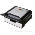 Anbo Couvre en acier inoxydable Couverture électrique Sandwich Sandwich Contact Grill Panini Maker